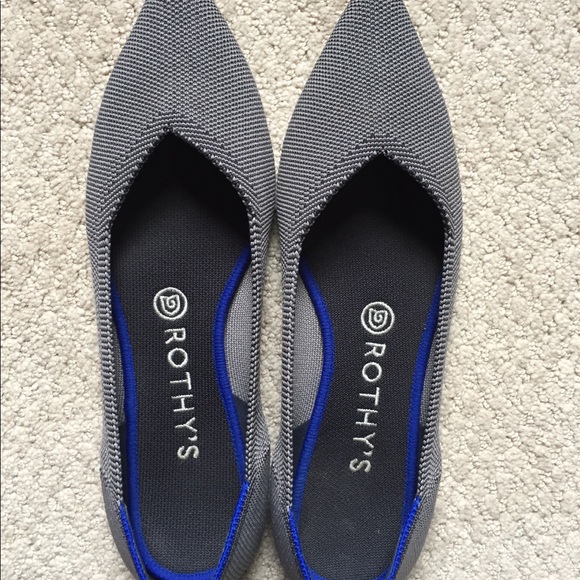 rothys cloud grey birdseye